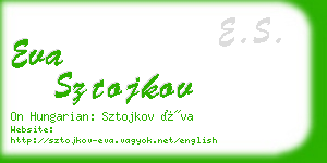 eva sztojkov business card